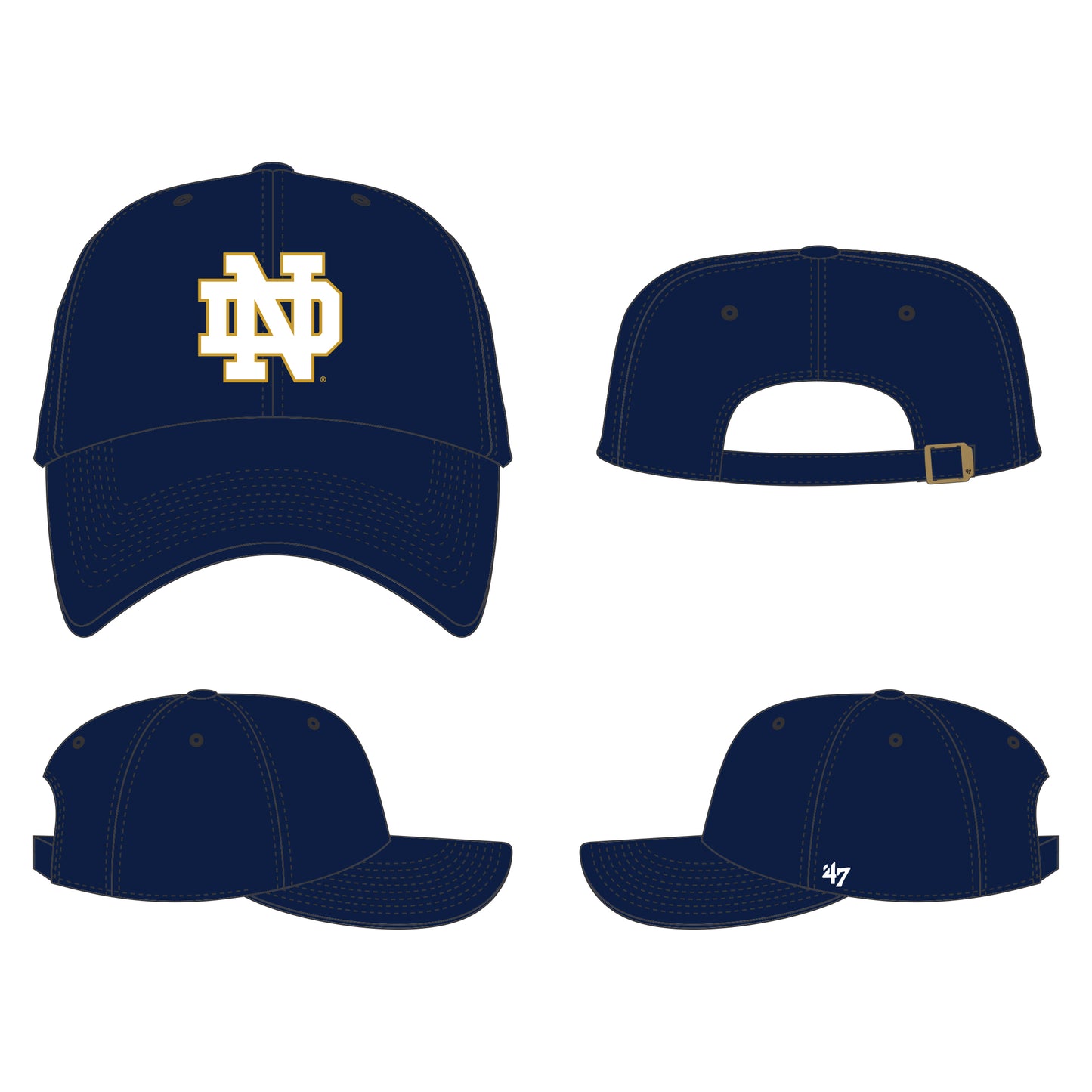 NCAA Hat Clean Up Basic Fighting Irish