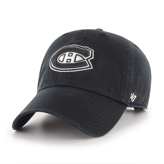 NHL Hat '47 Clean Up Black and White Canadiens