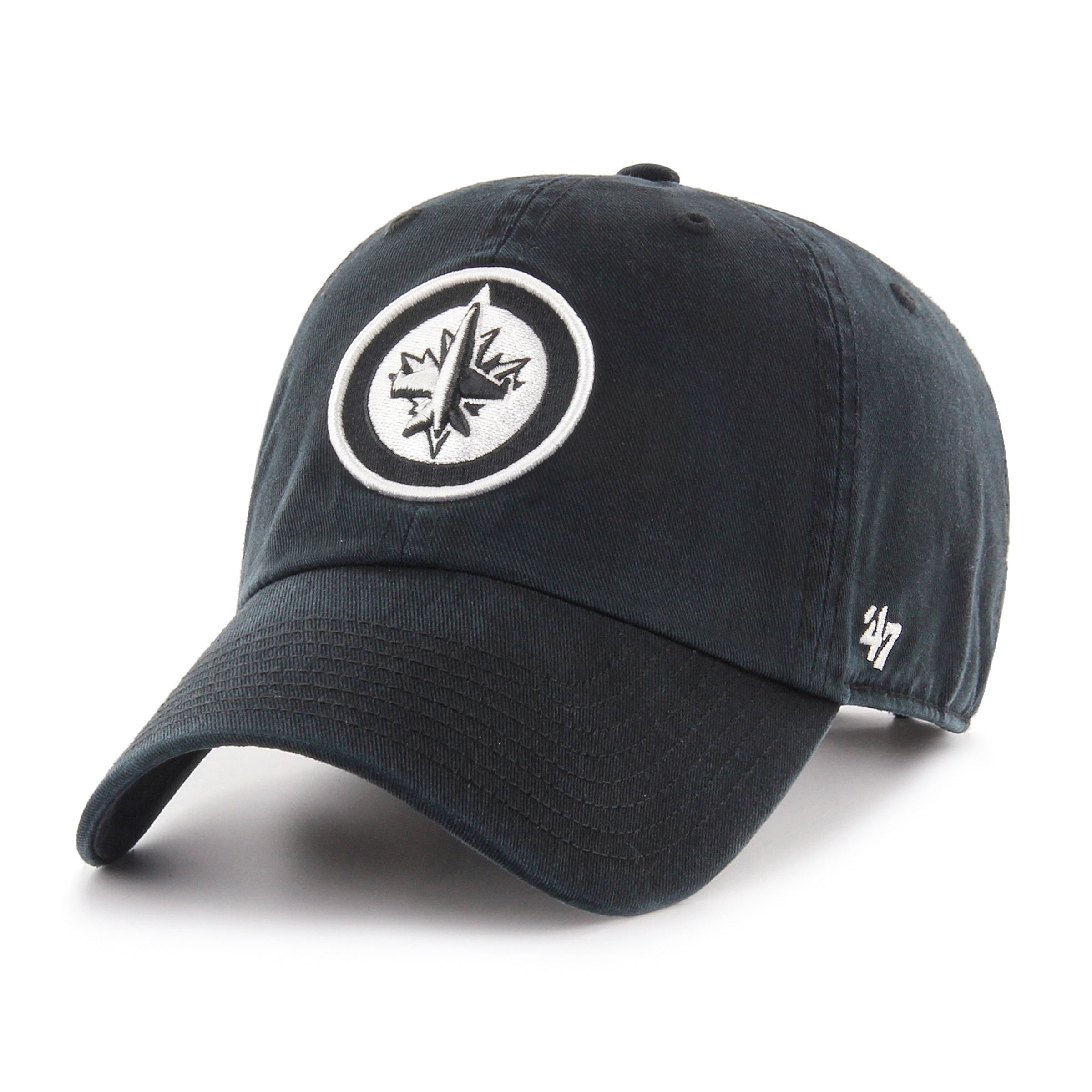 NHL Hat Clean Up Black & White Jets