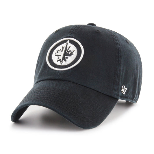 NHL Hat Clean Up Black & White Jets