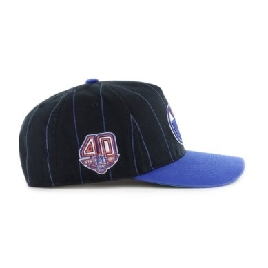 NHL Hat '47 Hitch Pinstripe 40th Anniversary Oilers