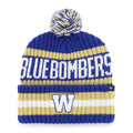 CFL Knit Hat Bering Cuff Blue Bombers