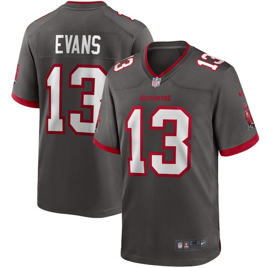 NFL Player Game Jersey Alt Peweter Grey Buccaneers Mike Evans