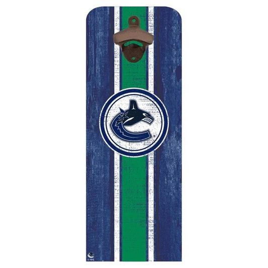 NHL Wall Mounted Bottle Opener Canucks