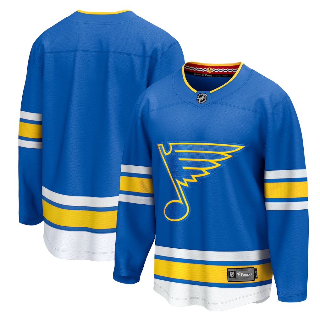 NHL Blank Replica Breakaway 2025 Jersey Home Blues