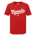 Country T-Shirt Flag Script Canada (Red)