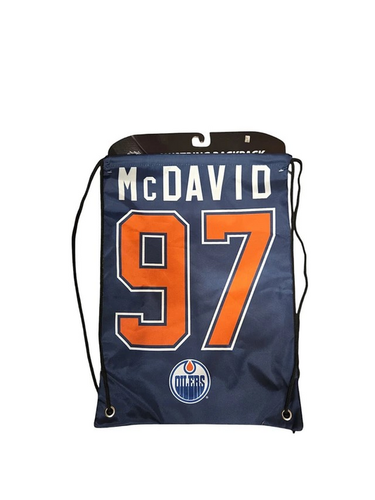 NHL Player Bag Drawstring Jersey Connor McDavid Oilers