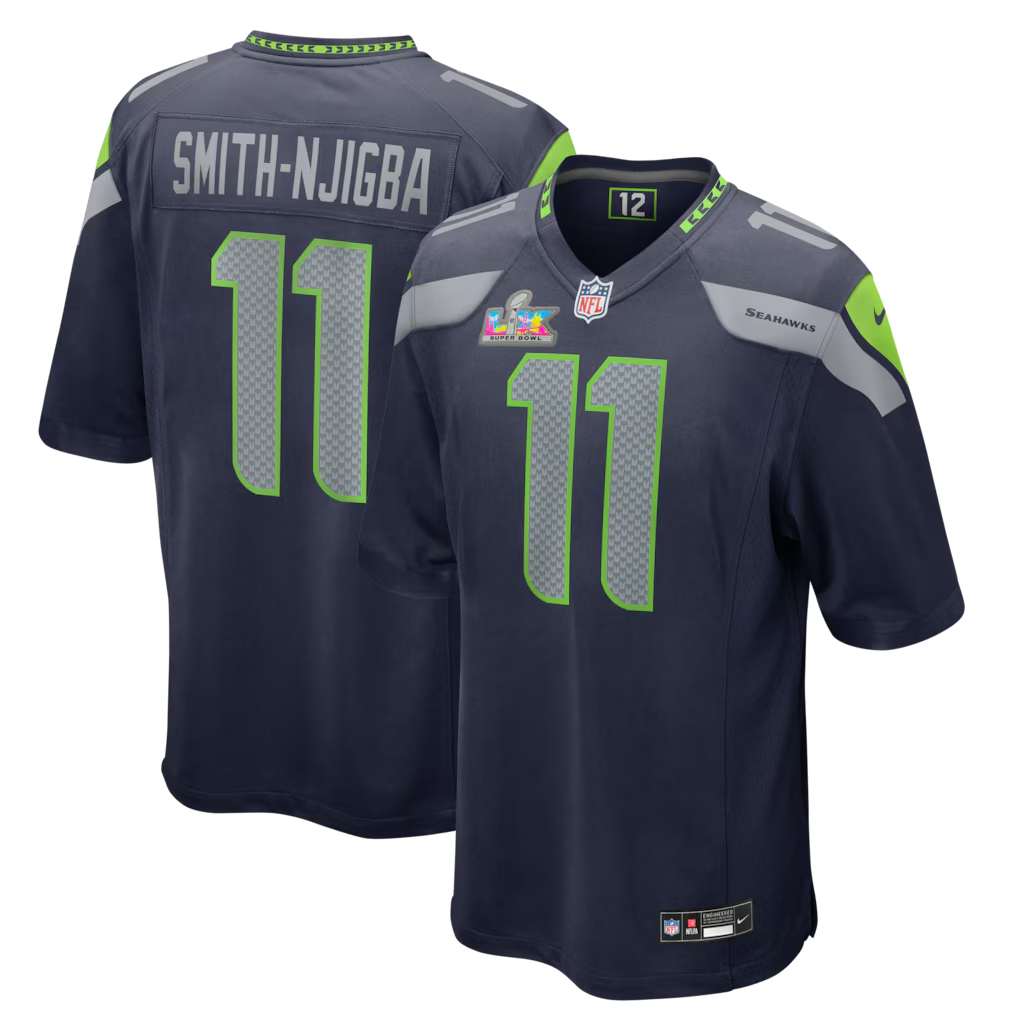 NFL Player Game Jersey Super Bowl LX Jaxon Smith-Njigba Seahawks