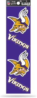 NFL 4Pc Sticker Sheet Vikings