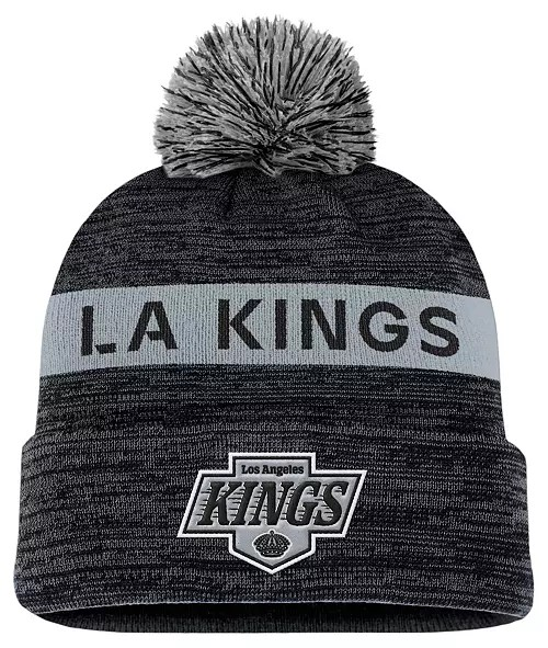 NHL Knit Hat Authentic Pro Rink Cuffed with Pom 2024 Kings