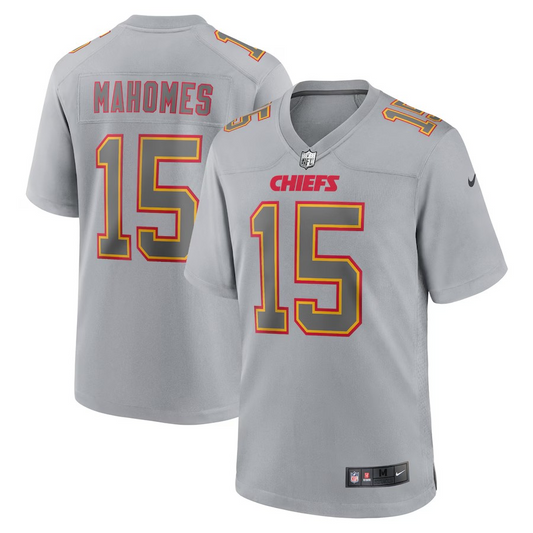 NFL Player Game Jersey Grey Atmosphere Patrick Mahomes Chiefs