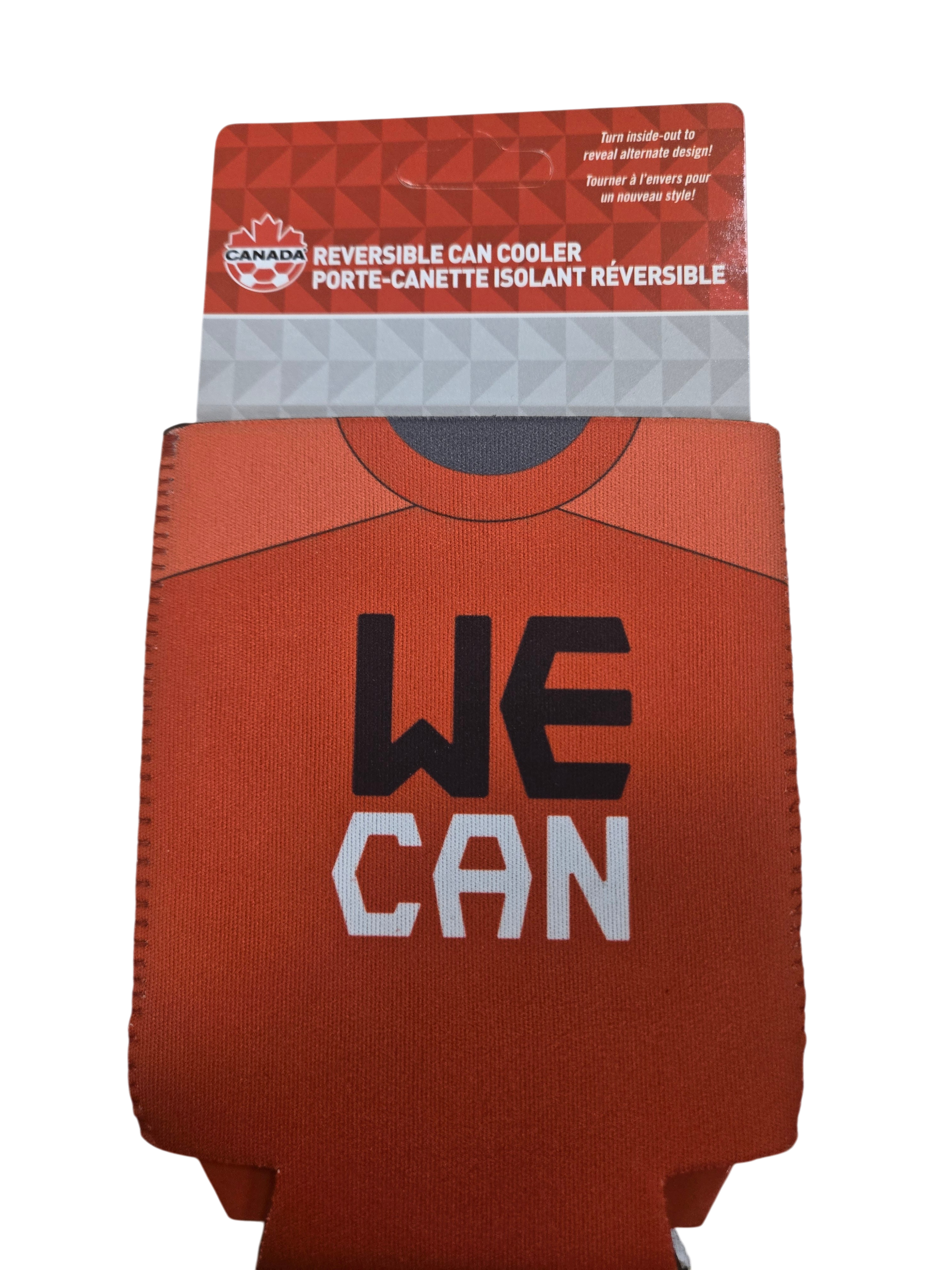 Canadian Soccer Association Reversable Neoprene Can Cooler Soccer Canada