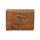 NHL Wallet Leather Embossed Tri-Fold Canadiens (Brown)