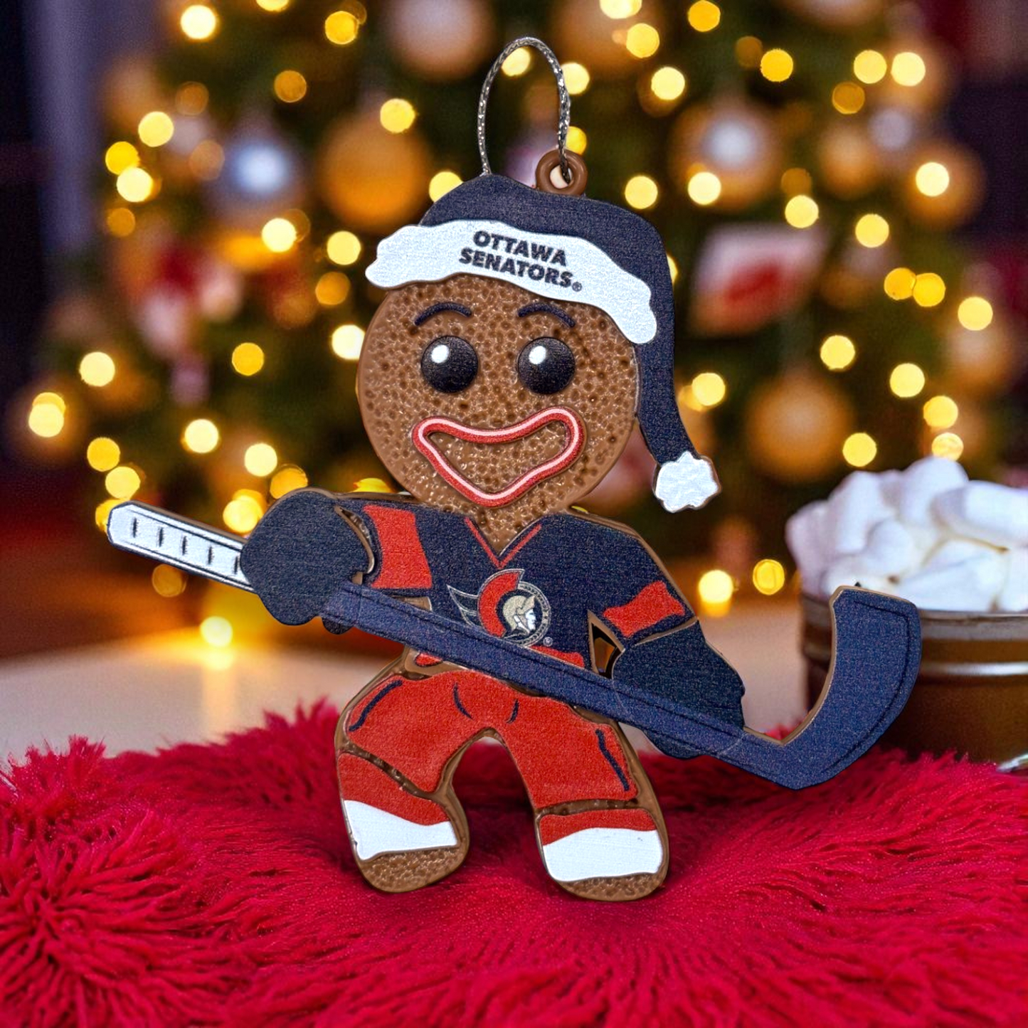 NHL Ornament Gingerbread Man Senators