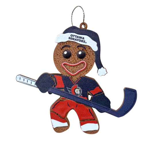 NHL Ornament Gingerbread Man Senators