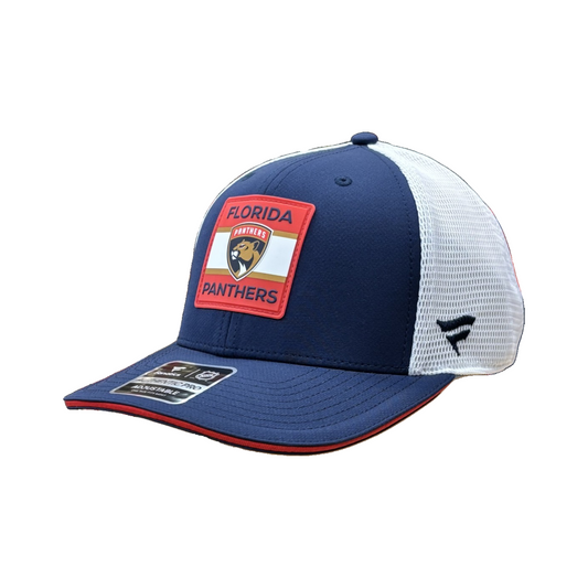 NHL Hat Structured Adjustable Trucker Authentic Pro Rinkside6 2025 Panthers