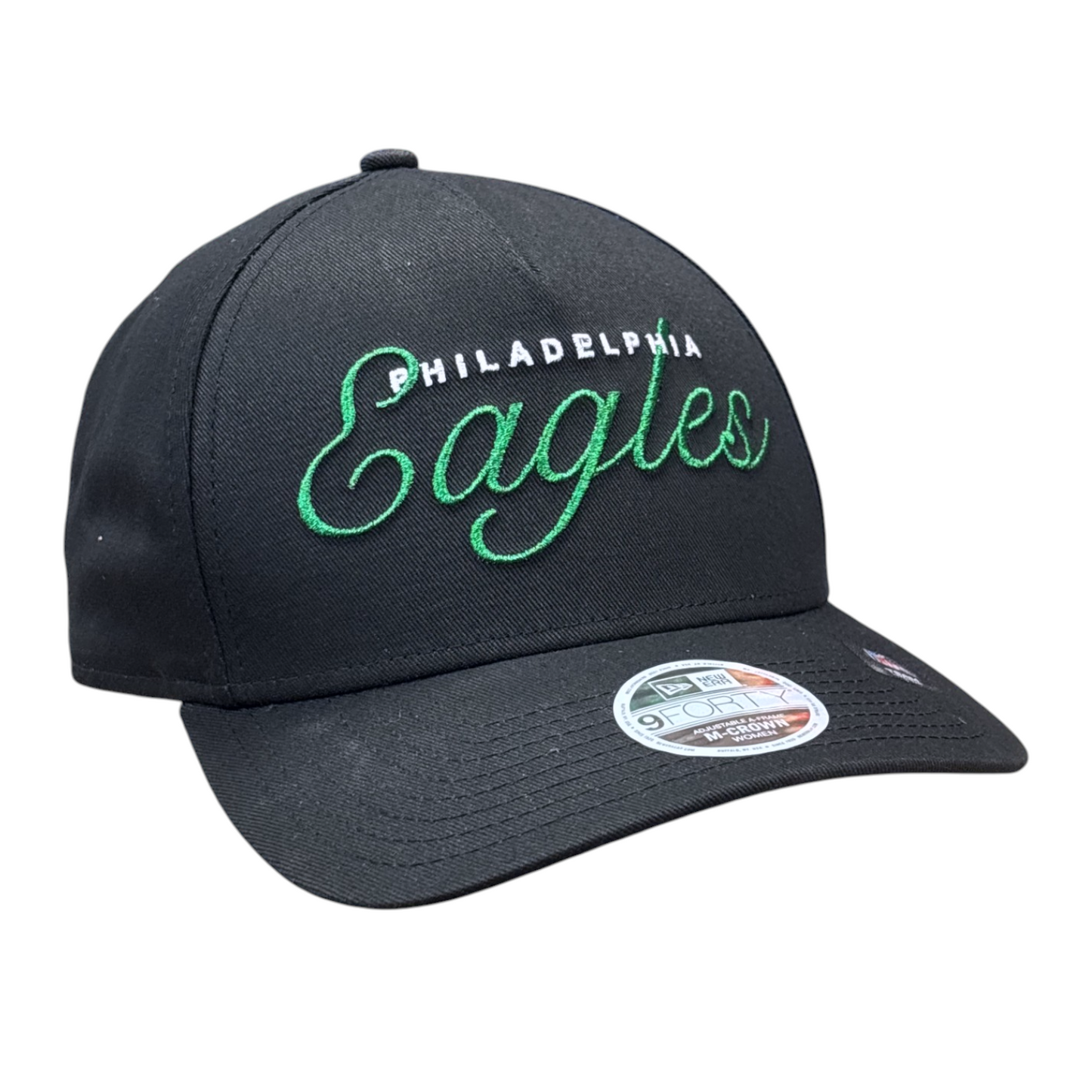 NFL Ladies Hat 940 A-Frame Kelly Green Metallic Eagles