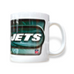 NFL Coffee Mug Subl. 11 oz C-Handle White Jets