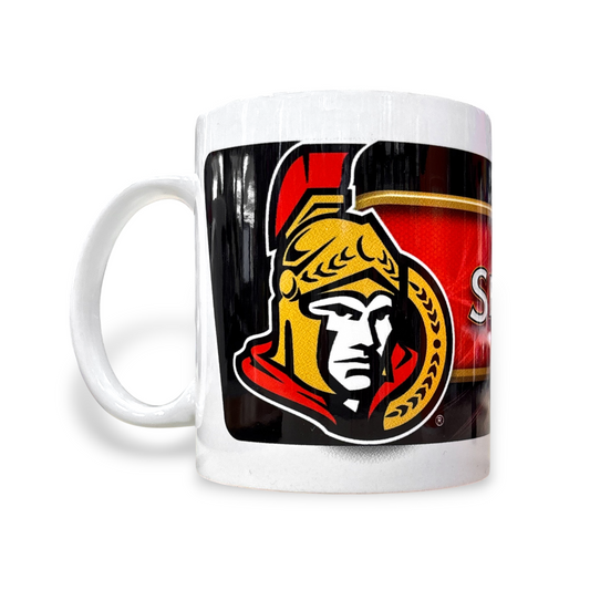 NHL Coffee Mug Subl. 11 Oz C-Handle White Senators