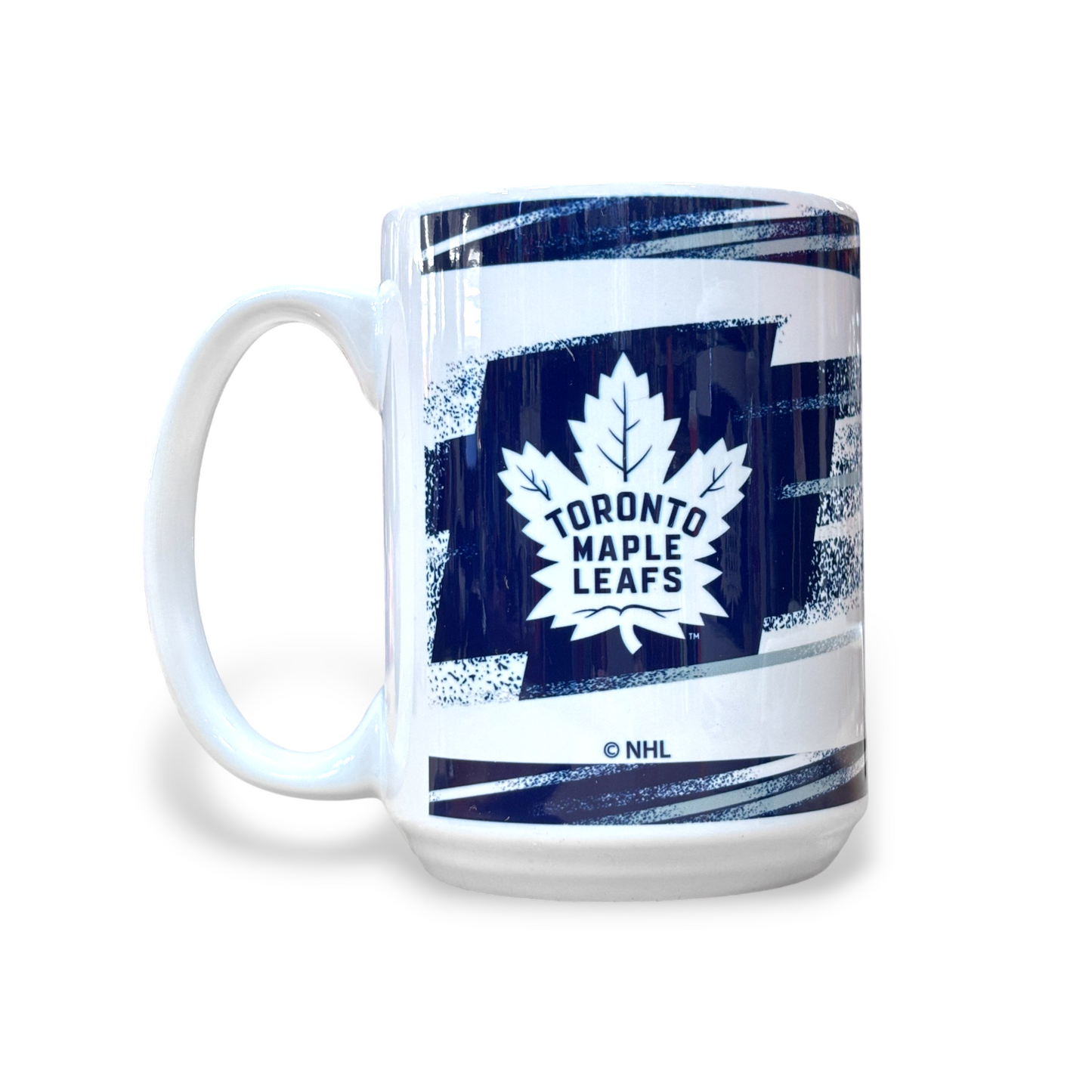 NHL Coffee Mug 15 Oz Sublimated Speed Maple Leafs