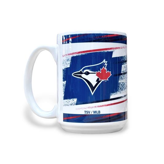 MLB Coffee Mug 15 Oz Sublimated Speed Blue Jays