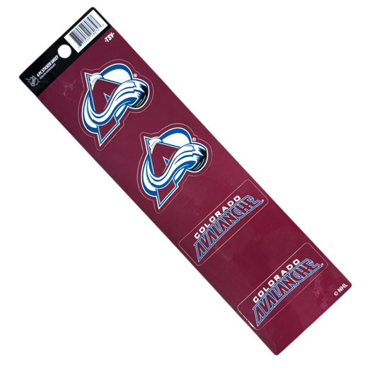 NHL 4Pc Sticker Sheet Avalanche