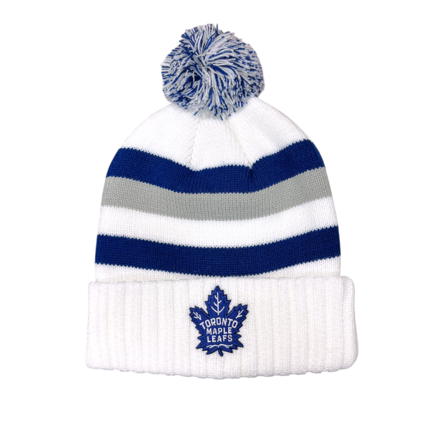 NHL Knit Hat Heavy Pillow Line Maple Leafs