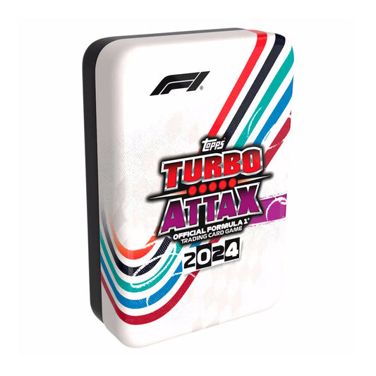 Topps Turbo Attax F1 Trading Cards 2024 Mega Tin (White Box)