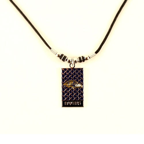 NFL Necklace Diamond Plate Ravens