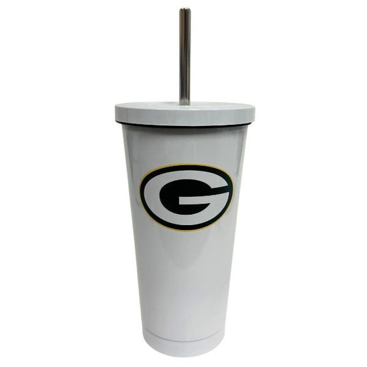 NFL Stainless Steel 20oz. Straw Tumbler Packers