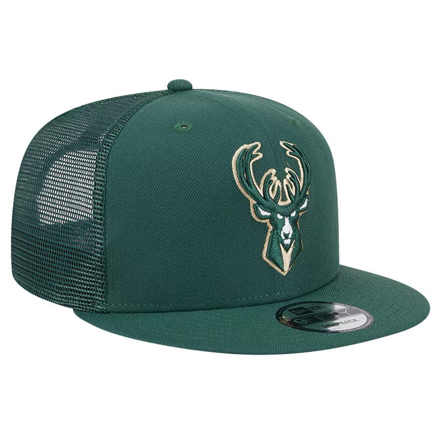 NBA Youth Hat 950 Trucker Snapback Bucks