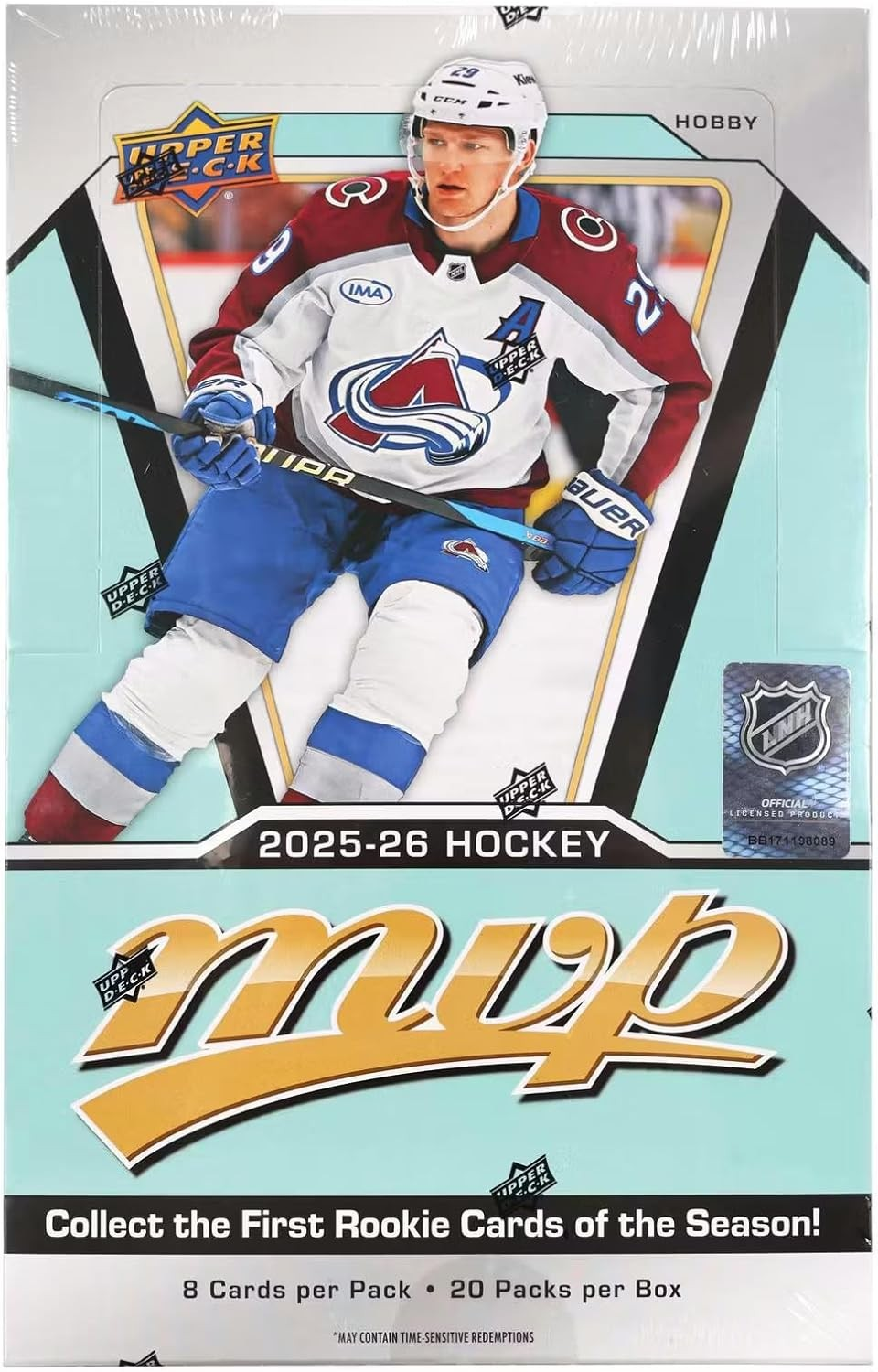 NHL Hockey Trading Cards Upper Deck Hobby Box MVP 2025-26 (Whole Box)