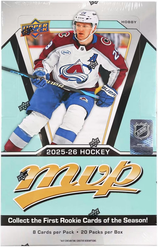 NHL Hockey Trading Cards Upper Deck Hobby Box MVP 2025-26 (Whole Box)