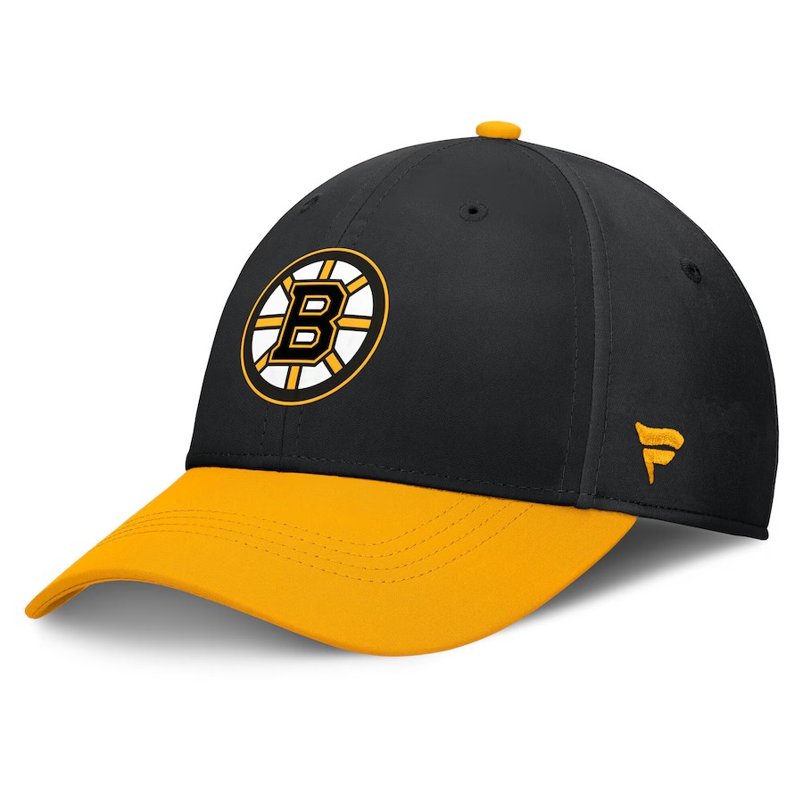 NHL Hat Structured Stretch Authentic Pro Rink Flex Two Tone 2024 Bruins