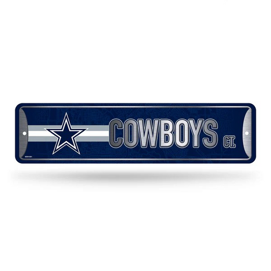 NFL Metal Street Sign 4" x 15 Cowboys