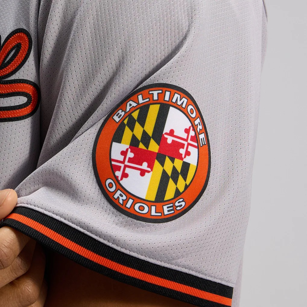 MLB Limited Jersey Blank Road Gray Orioles