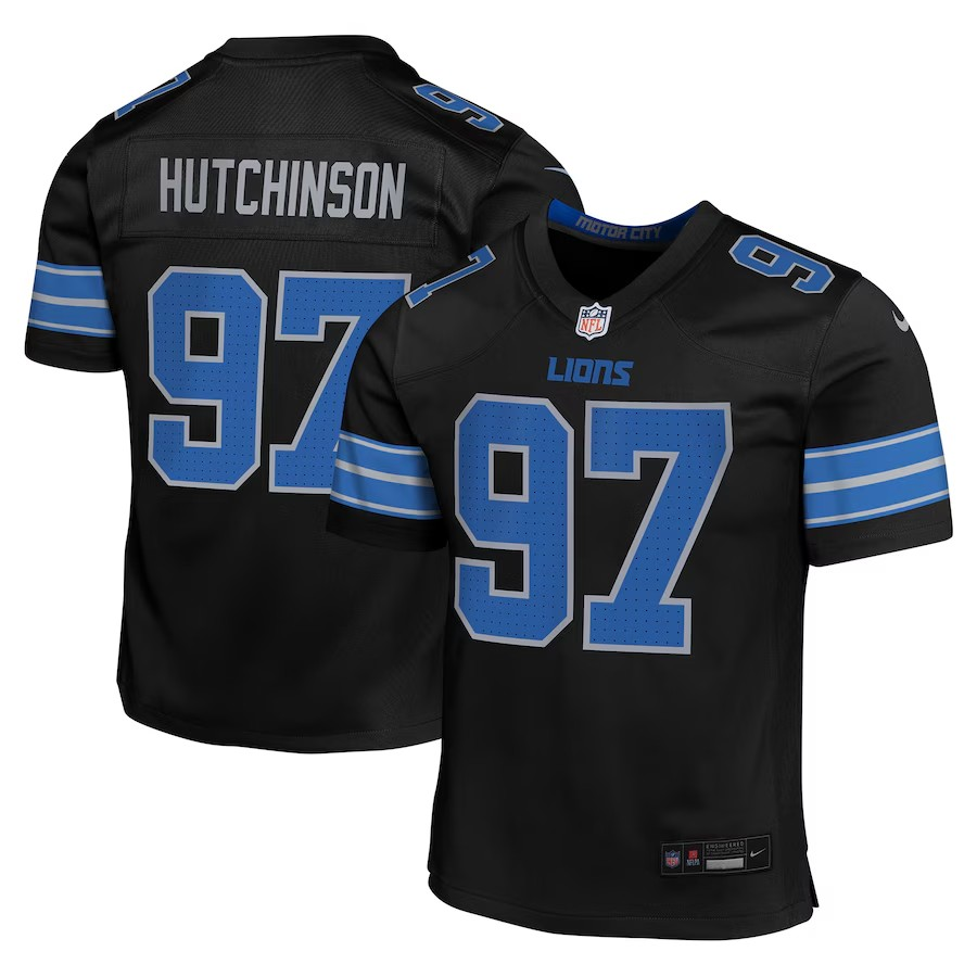 NFL Youth Player Jersey Alt Black Aidan Hutchinson Lions