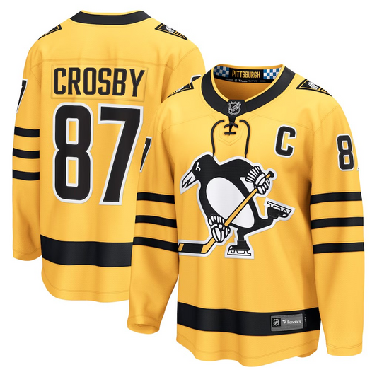 NHL Player Replica Breakaway Jersey Alt Gold Sidney Crosby Penguins