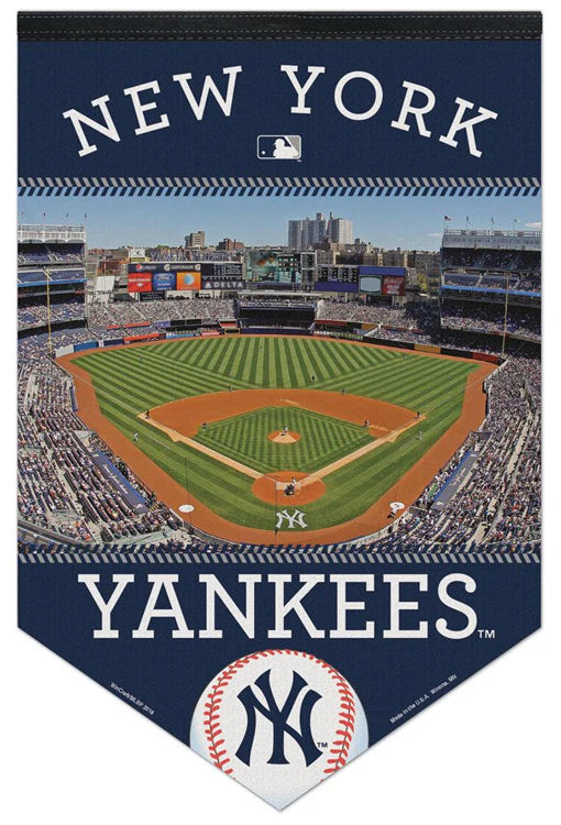 MLB Felt Banner Stadium 17x26 Yankees