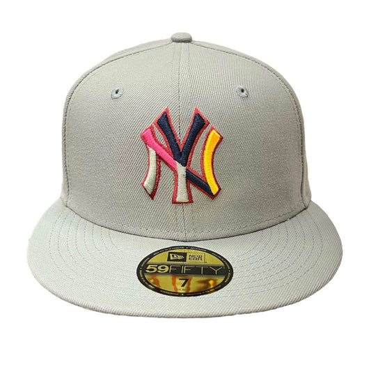 MLB Hat 5950 Color Pack Multicolor Yankees (Grey)