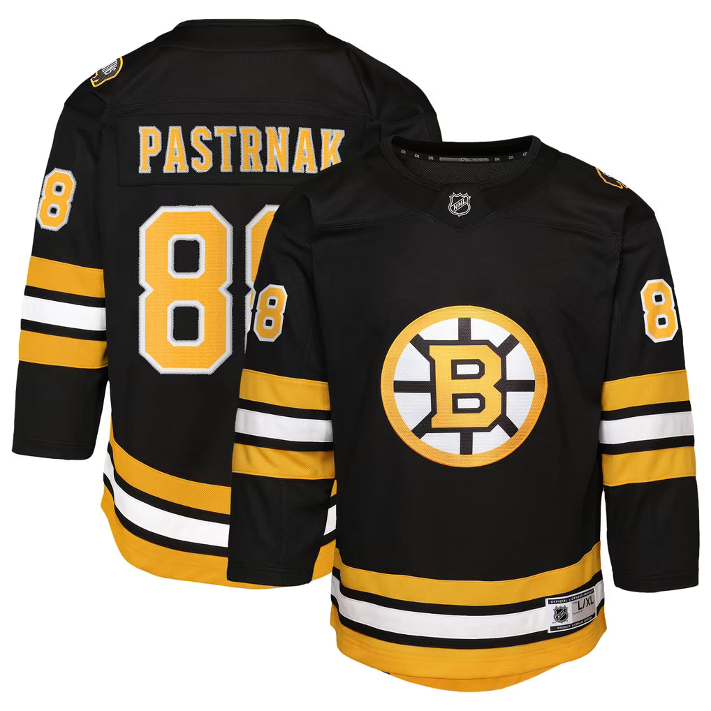 NHL Youth Player Premier Jersey Home David Pastrnak Bruins