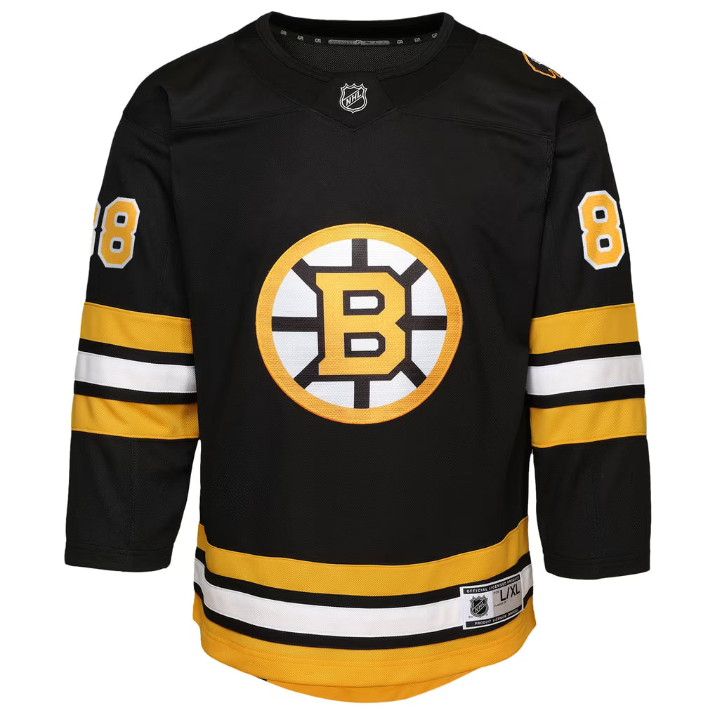 NHL Youth Player Premier Jersey Home David Pastrnak Bruins