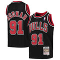 NBA Youth Hardwood Classics Player 1997-98 Swingman Jersey Dennis Rodman Bulls (Black)