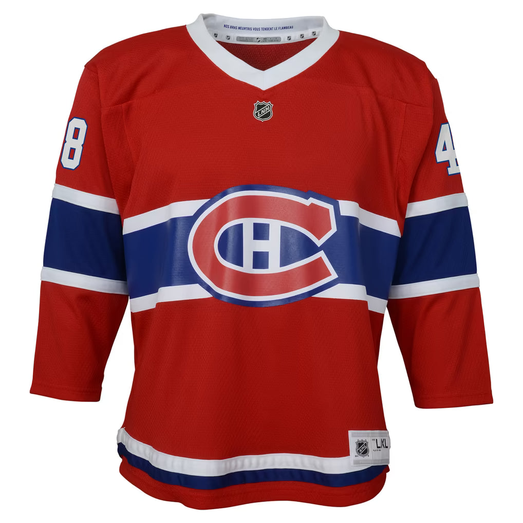 NHL Youth Player Premier Jersey Home Lane Hutson