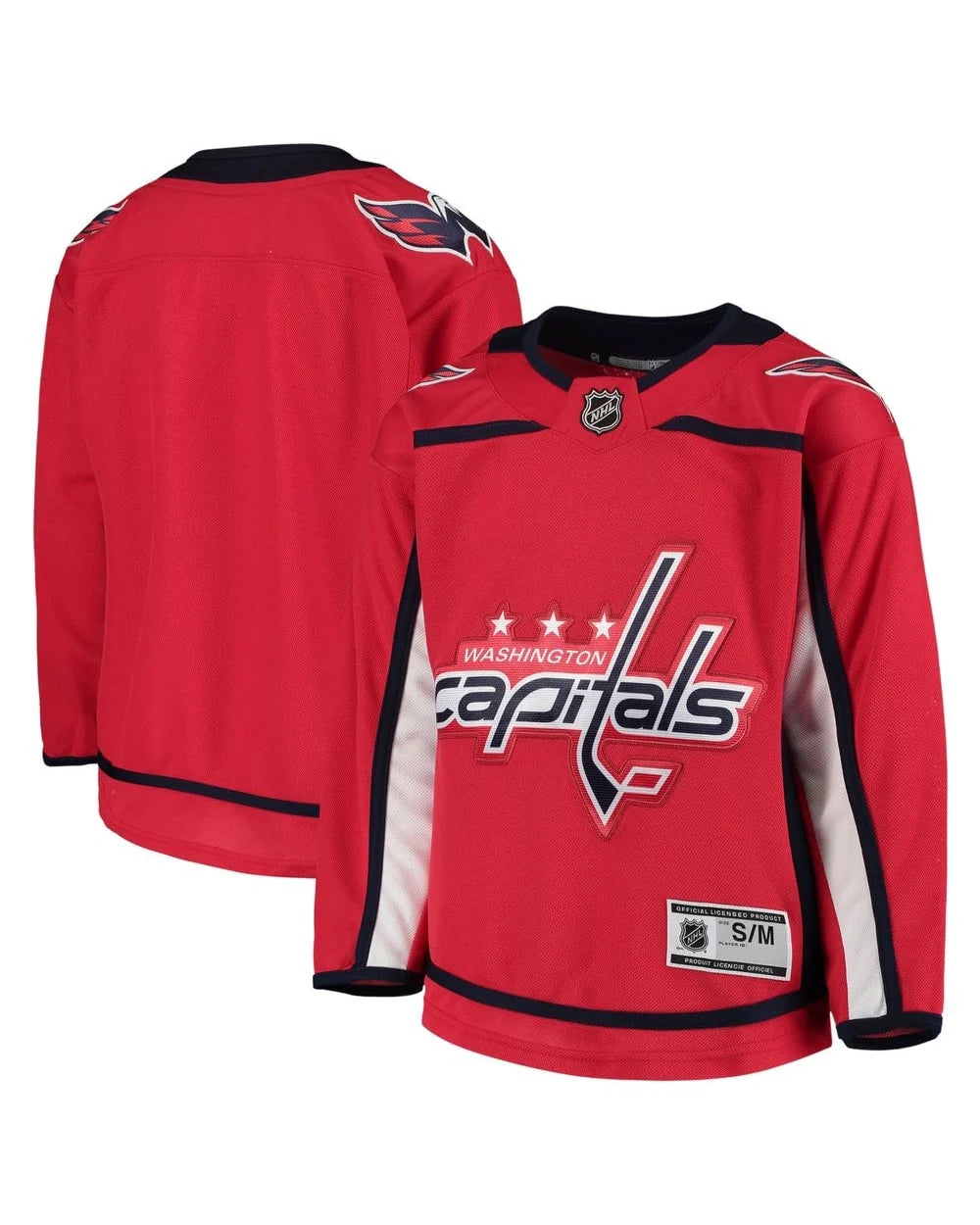 NHL Youth Blank Premier Jersey Home Capitals