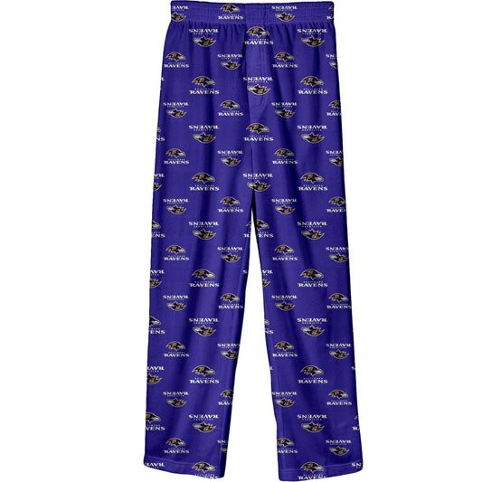 NFL Youth PJ Fleece Printed Pants Ravens
