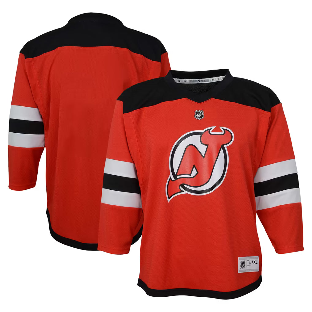 NHL Youth Blank Premier Jersey Home Devils