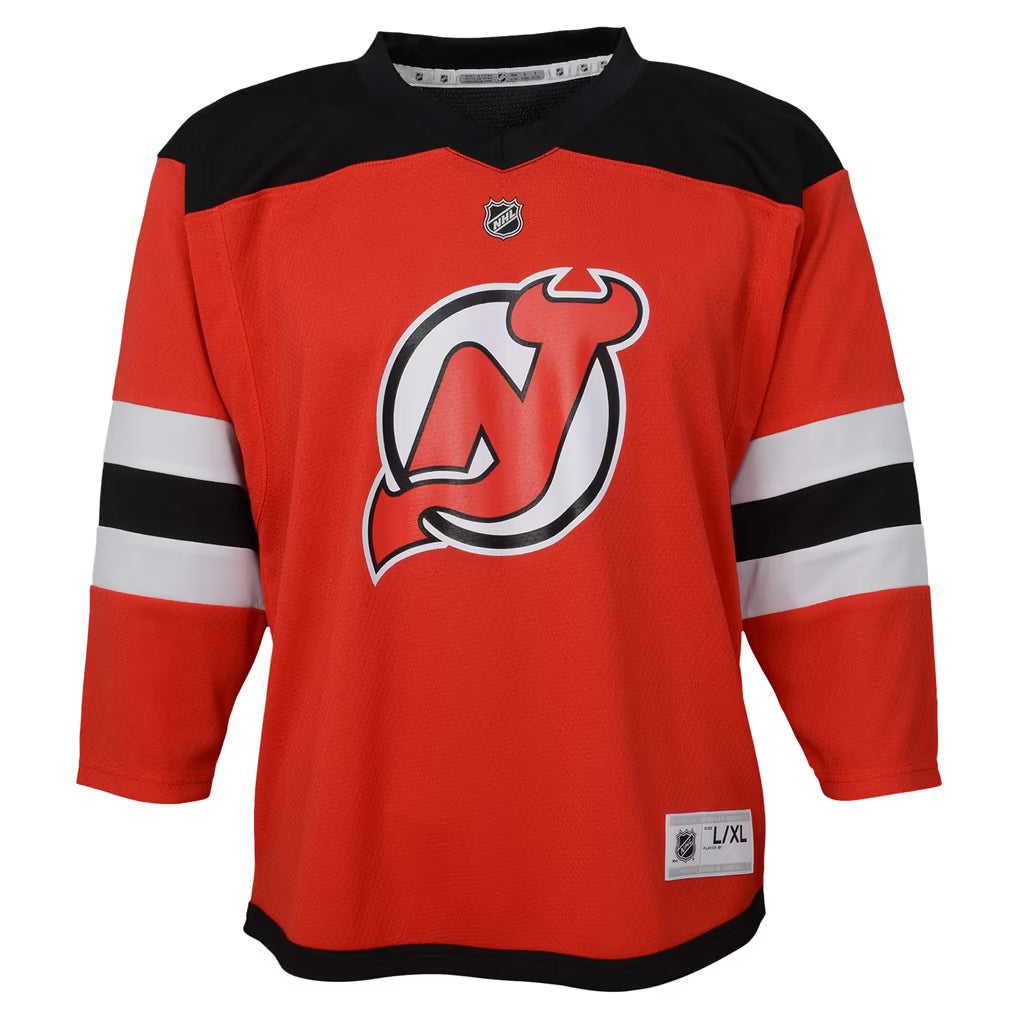NHL Youth Blank Premier Jersey Home Devils