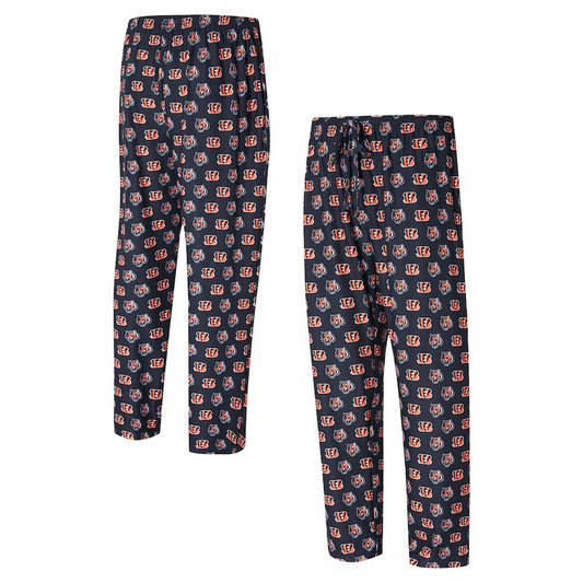 NFL PJ Pants Record Allover Print Bengals