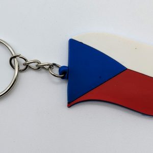 Country Keychain Rubber Flag Czechia